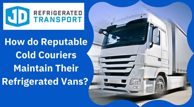 Cold courier maintaining refrigerated delivery van